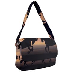 Evening Horses Courier Bag