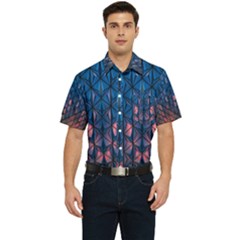 Abstract3 Men s Short Sleeve Pocket Shirt  by LW323