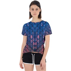 Abstract3 Open Back Sport Tee by LW323