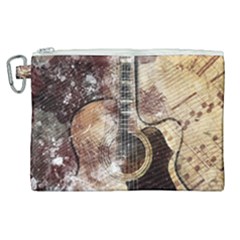 Guitar Canvas Cosmetic Bag (xl) by LW323