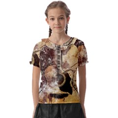 Guitar Kids  Frill Chiffon Blouse