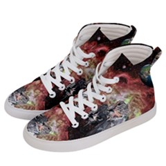 Space Women s Hi-top Skate Sneakers by LW323