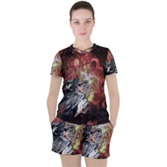 Space Women s Tee And Shorts Set