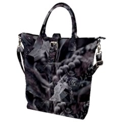 Crosses Buckle Top Tote Bag