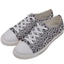 Silver Abstract Print Design Women s Low Top Canvas Sneakers View2