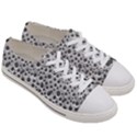 Silver Abstract Print Design Women s Low Top Canvas Sneakers View3