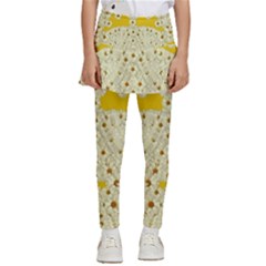 Sunshine Colors On Flowers In Peace Kids  Skirted Pants by pepitasart