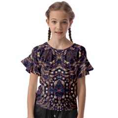 Cool Summer Kids  Cut Out Flutter Sleeves by LW323