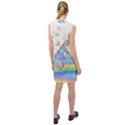 Minimal Holographic Butterflies Sleeveless Shirt Dress View2