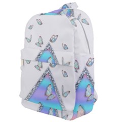 Minimal Holographic Butterflies Classic Backpack