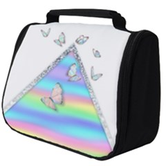 Minimal Holographic Butterflies Full Print Travel Pouch (Big)