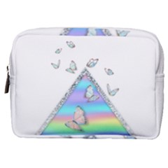 Minimal Holographic Butterflies Make Up Pouch (Medium)