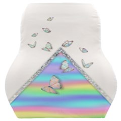 Minimal Holographic Butterflies Car Seat Back Cushion 