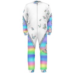 Minimal Holographic Butterflies OnePiece Jumpsuit (Men) 