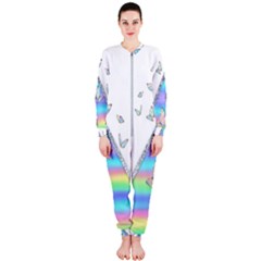 Minimal Holographic Butterflies OnePiece Jumpsuit (Ladies) 