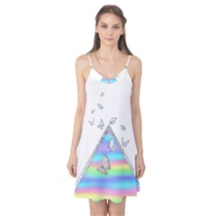 Minimal Holographic Butterflies Camis Nightgown
