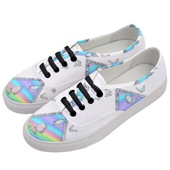 Minimal Holographic Butterflies Women s Classic Low Top Sneakers