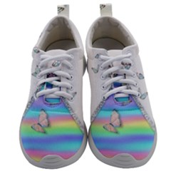 Minimal Holographic Butterflies Mens Athletic Shoes