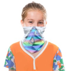 Minimal Holographic Butterflies Face Covering Bandana (Kids)