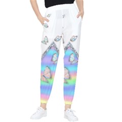 Minimal Holographic Butterflies Tapered Pants