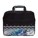 Blue Ocean Minimal Liquid Painting MacBook Pro Shoulder Laptop Bag (Large) View4