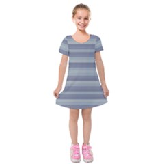 Linear Cold Print Design Kids  Short Sleeve Velvet Dress by dflcprintsclothing