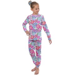 Bright, Joyful Flowers Kids  Long Sleeve Set  by SychEva