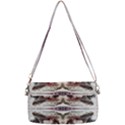 White Feathers Arabesque Removable Strap Clutch Bag View2