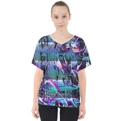 Technophile s Bane V-neck Dolman Drape Top by MRNStudios