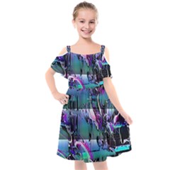 Technophile s Bane Kids  Cut Out Shoulders Chiffon Dress by MRNStudios