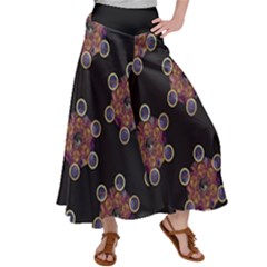 Metatron Cube Satin Palazzo Pants by gloriasanchez