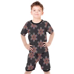 Metatron Cube Kids  Tee And Shorts Set by gloriasanchez