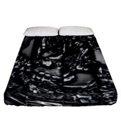 Demon Chrome Fitted Sheet (queen Size) by MRNStudios