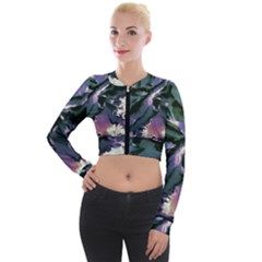 Abstract Wannabe Long Sleeve Cropped Velvet Jacket by MRNStudios