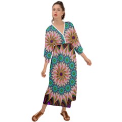 Mandala Grecian Style  Maxi Dress