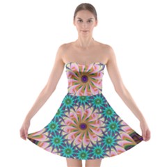 Mandala Strapless Bra Top Dress