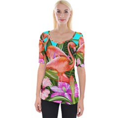 Exotisme Wide Neckline Tee