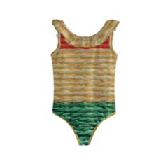 Couleurs Emblématiques Kids  Frill Swimsuit by SoLoJu