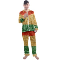 Couleurs Emblématiques Men s Long Sleeve Satin Pajamas Set by SoLoJu