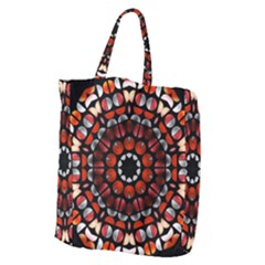 Kaleid Geometric Metal Color Giant Grocery Tote by byali