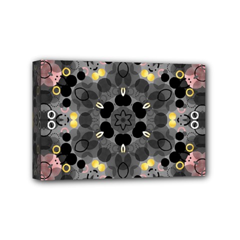 Abstract Geometric Kaleidoscope Mini Canvas 6  x 4  (Stretched)