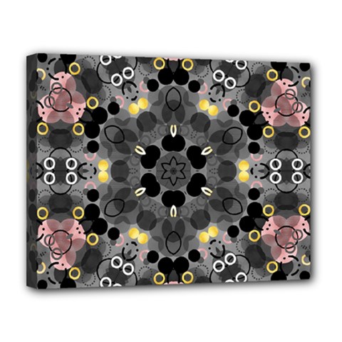 Abstract Geometric Kaleidoscope Canvas 14  x 11  (Stretched)