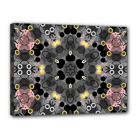 Abstract Geometric Kaleidoscope Canvas 16  x 12  (Stretched)