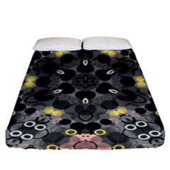 Abstract Geometric Kaleidoscope Fitted Sheet (Queen Size)