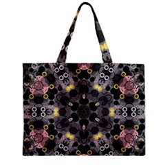 Abstract Geometric Kaleidoscope Zipper Mini Tote Bag