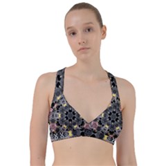 Abstract Geometric Kaleidoscope Sweetheart Sports Bra