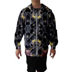 Abstract Geometric Kaleidoscope Kids  Hooded Windbreaker