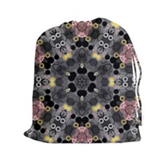 Abstract Geometric Kaleidoscope Drawstring Pouch (2XL)