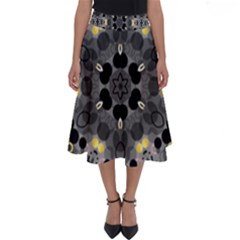 Abstract Geometric Kaleidoscope Perfect Length Midi Skirt