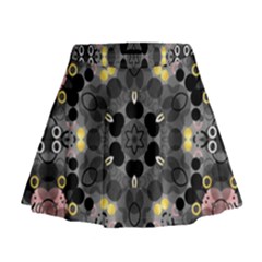 Abstract Geometric Kaleidoscope Mini Flare Skirt